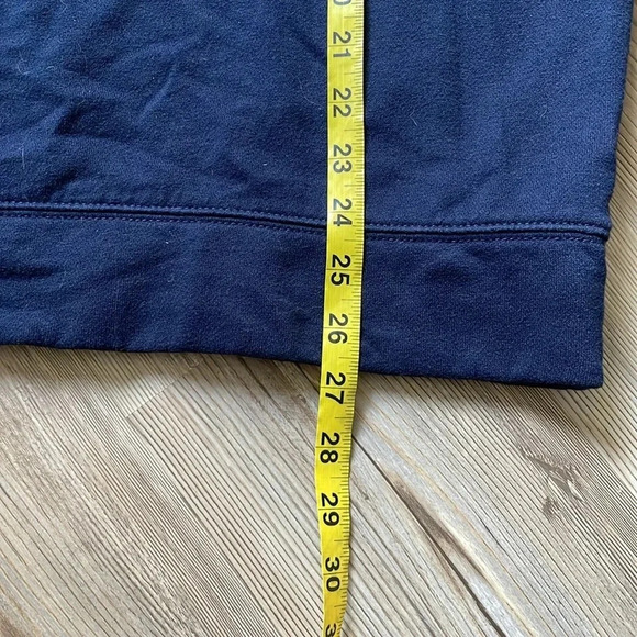 Nautica quarter zip logo sweatshirt Navy w/ red & white stitching Mens size L - Picture 7 of 11